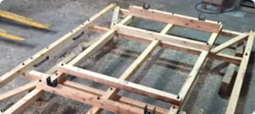 Rack de madera para carga